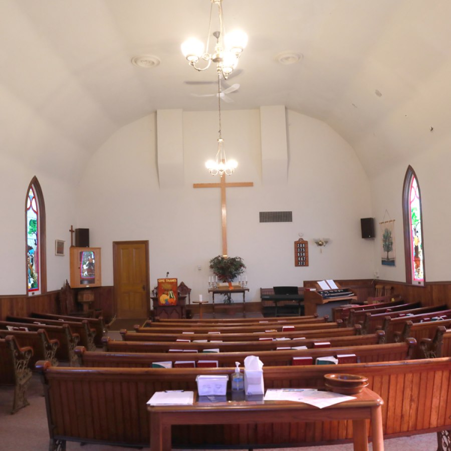 Children participating in Sunday school at Cherryfield Baptist Church